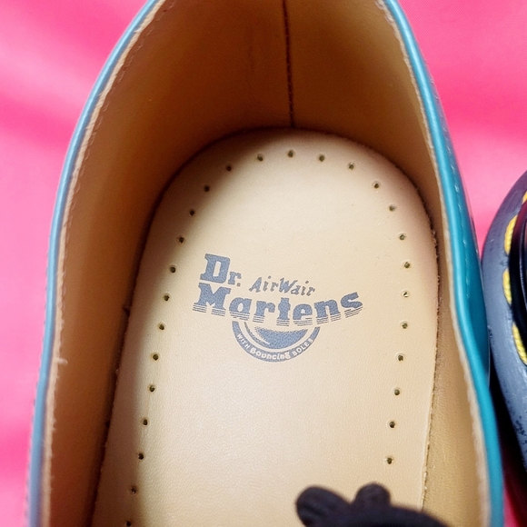 Dr. Martens 31009 Teal Smooth Leather Oxfords size Women's 8 / Men's 7 - Picture 8 of 10